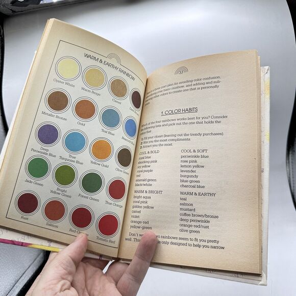 MY PERSONAL COLOR RAINBOW Hardback 19850s Teen Fashion Tips Retro book - Picture 4 of 5